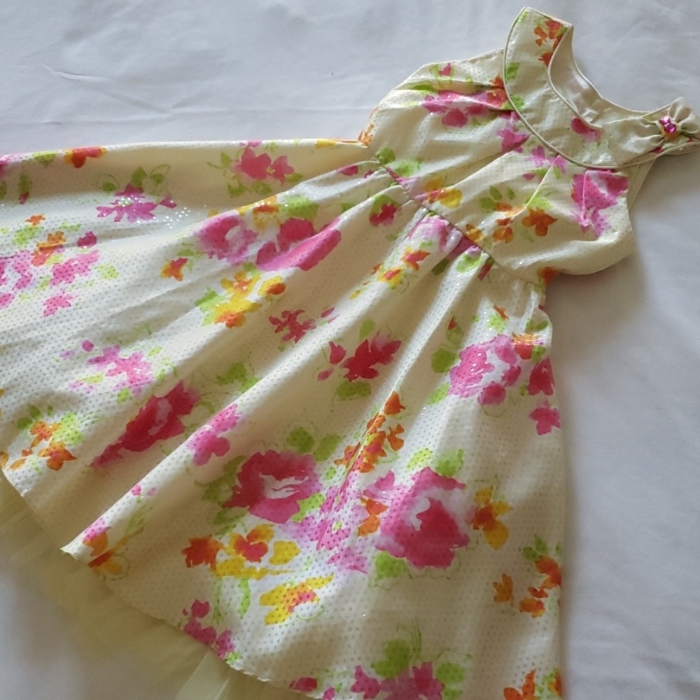 Jona Michelle Girl's Floral Dress
